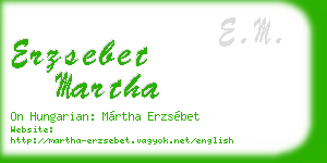 erzsebet martha business card